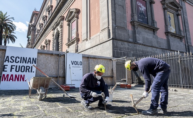 Al via i lavori di restauro area di accesso al museo archeologico nazionale di Napoli, con Volotea